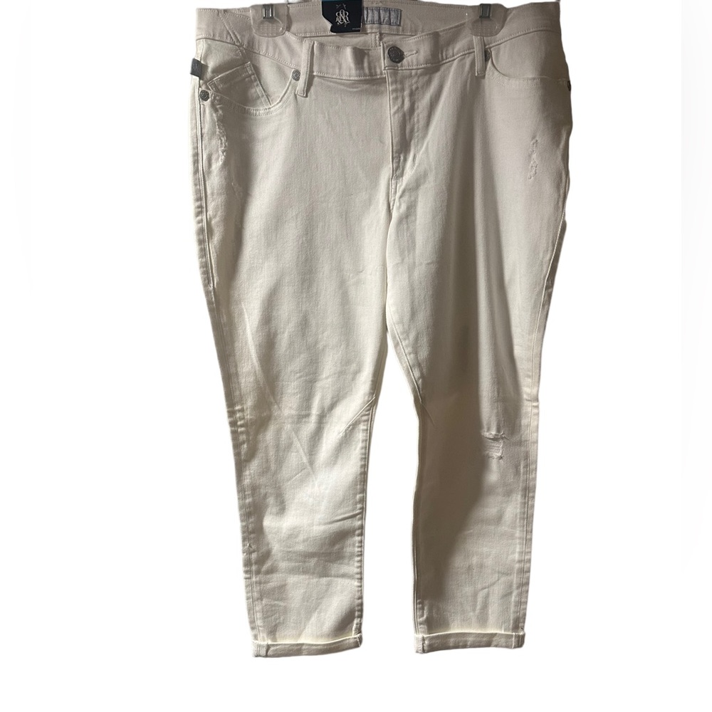 Rock & republic distressed cuffed jeans size 16M NWT